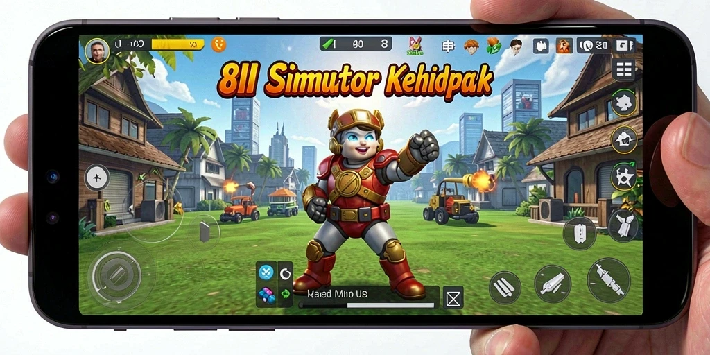 Screenshot menampilkan gameplay mendalam dari 8II yang realistis.