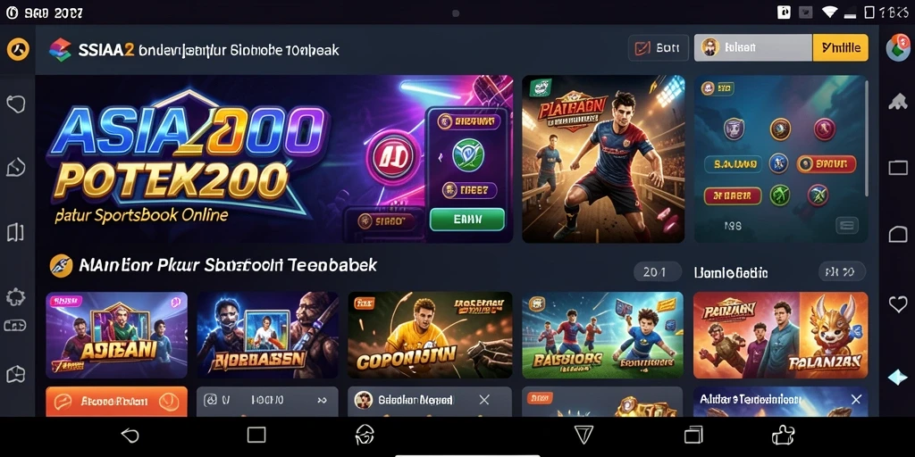 Screenshot utama ASIA200 menampilkan antarmuka taruhan yang dinamis dan informatif.