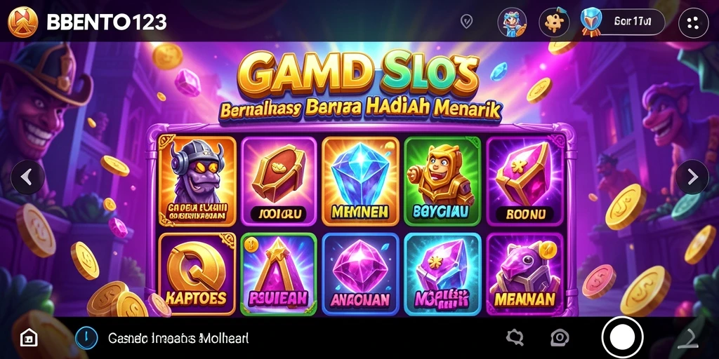 Tampilan gameplay BENTO123 yang menarik dan penuh warna.