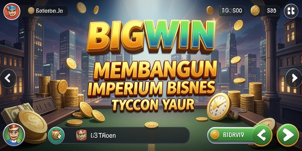 Tangkapan layar gameplay dari BIGWIN yang menunjukkan elemen Tycoon.