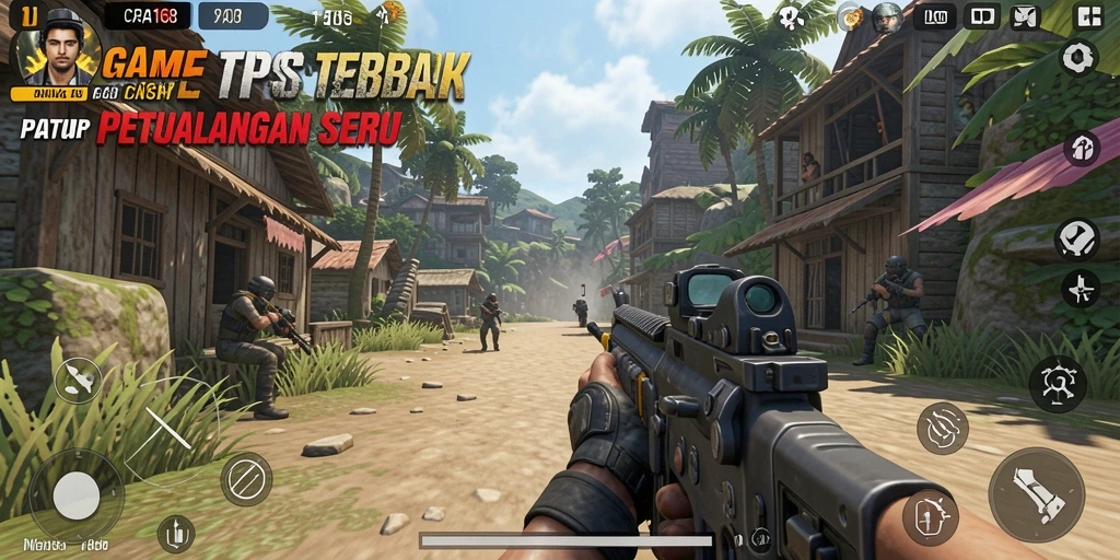Tampilan menegangkan dalam gameplay TPS CANVA168 yang dinamis.