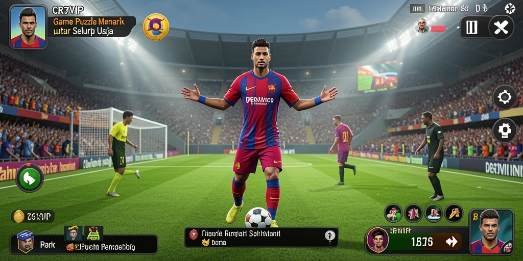 Tampilan gameplay menarik dari <strong>CR7VIP</strong> yang penuh warna.