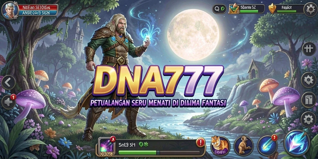 Tangkapan layar menunjukkan aksi mendebarkan dari gameplay petualangan DNA777.