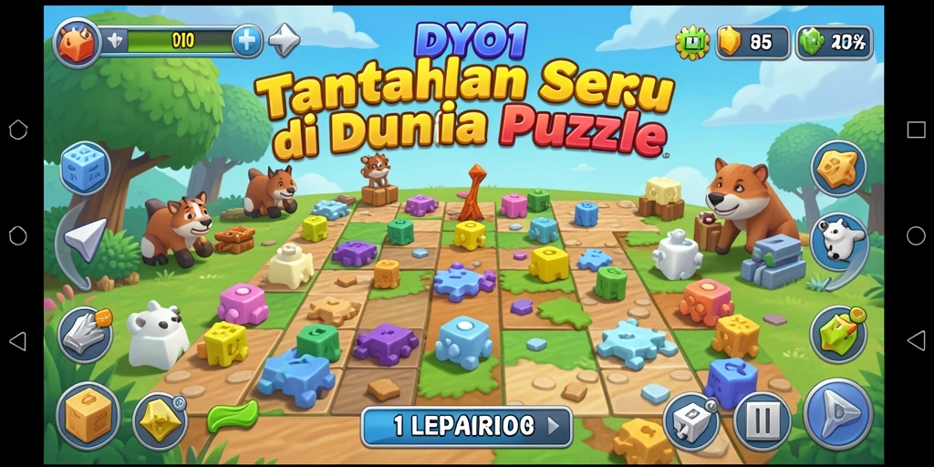 Tampilan gameplay seru dari DYO1 yang penuh tantangan Puzzle.