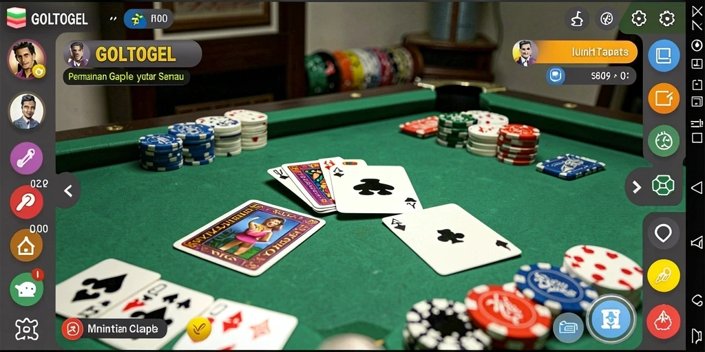 Tampilan menarik dari permainan Gaple di GOLTOGEL.