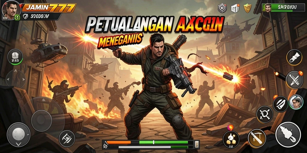 Tampilan aksi mendebarkan dalam game JAMIN777 yang penuh tantangan.