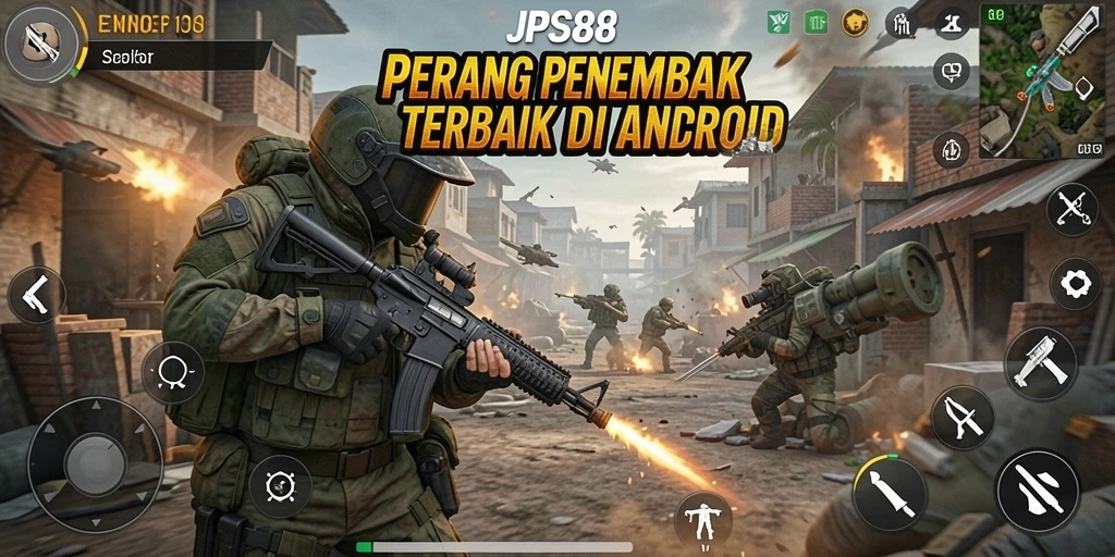 Screenshot JPS88 menampilkan aksi perang yang mendebarkan dalam mode TPS.