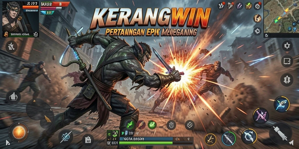 Menampilkan pertempuran seru dan grafis menakjubkan KERANGWIN.