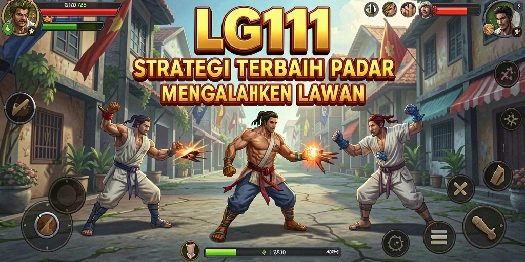 Tampilan gameplay LG111 menunjukkan strategi dan pertempuran yang intens.