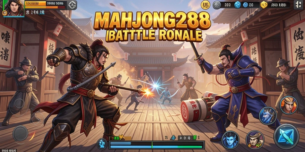 Tampilkan aksi seru dari gameplay Battle Royale di MAHJONG288.