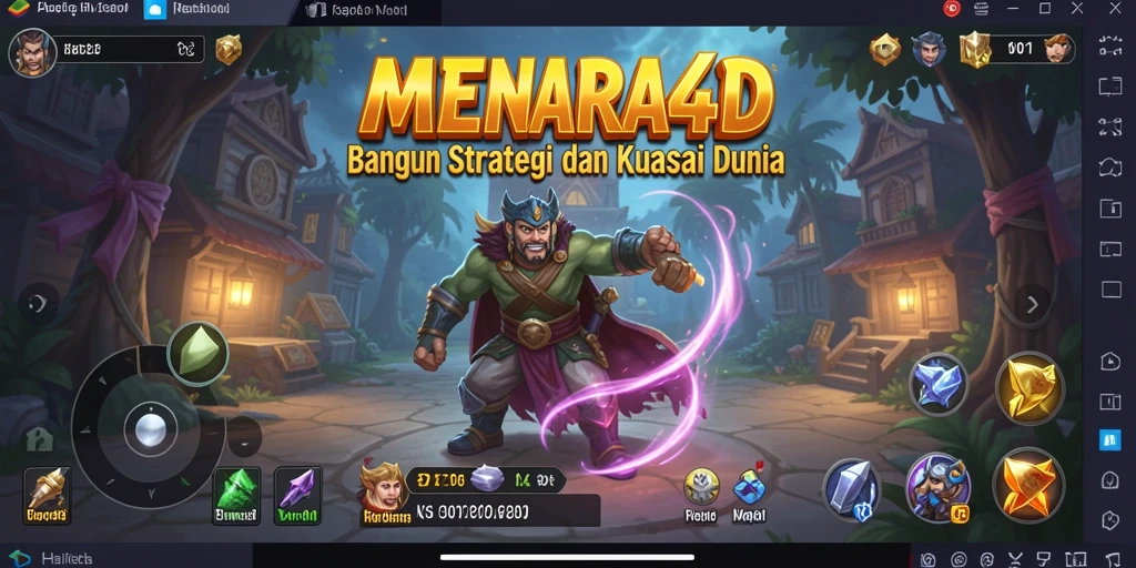Gameplay MENARA4D yang menarik dan strategis.