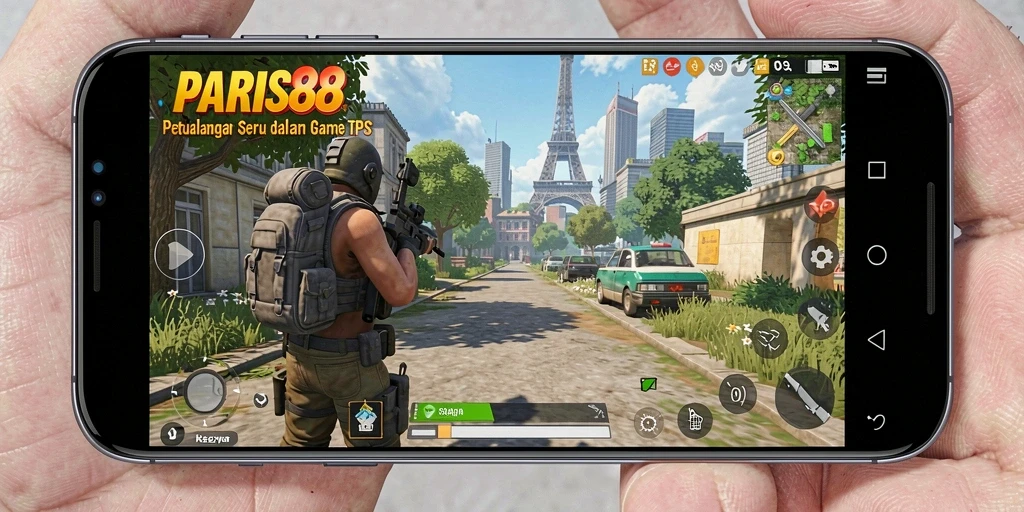 Tampilan aksi mendebarkan dalam gameplay PARIS88.