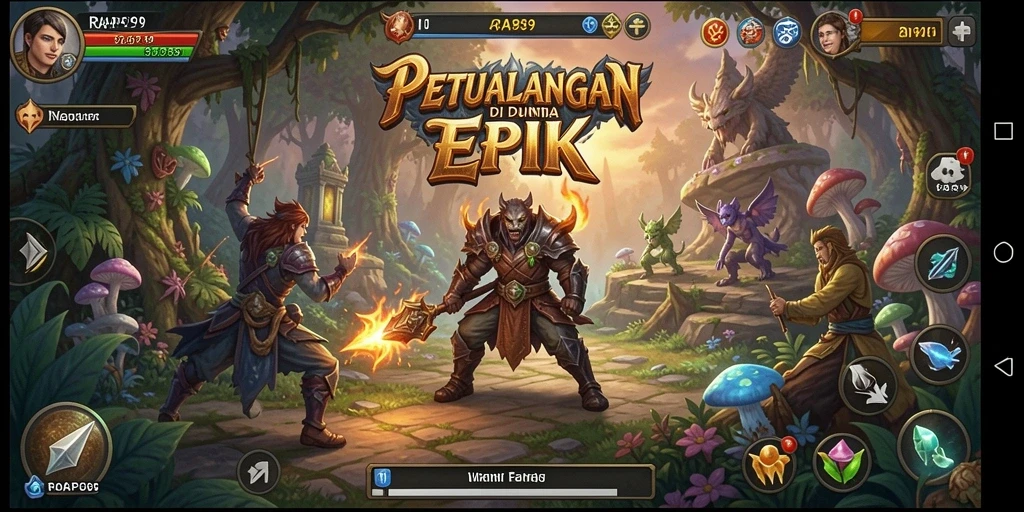 Tangkapan layar <strong>RAP89</strong> menampilkan aksi pertarungan mendebarkan di dunia fantasi.