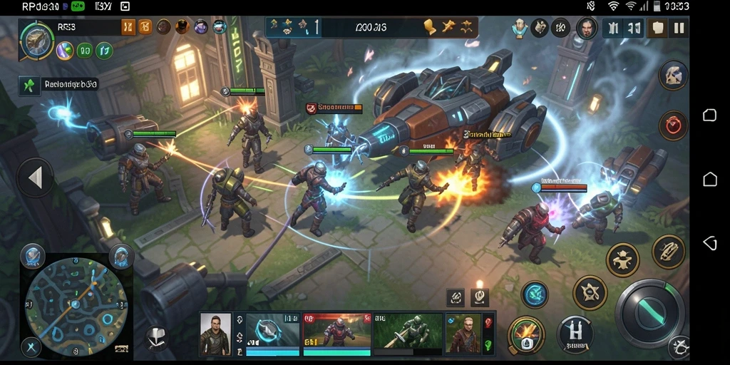 Screenshot gameplay RR33 yang menunjukkan pertarungan strategi.