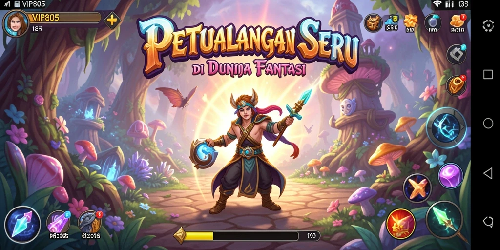 Tangkapan layar gameplay VIP805 yang menampilkan aksi petualangan seru.