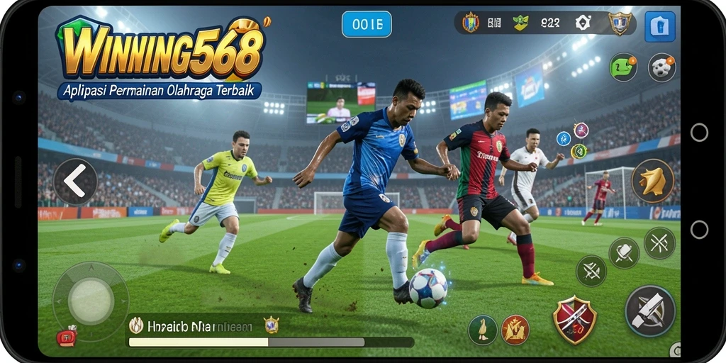 Tampilan gameplay seru dari WINNING568 dalam aksi olahraga.
