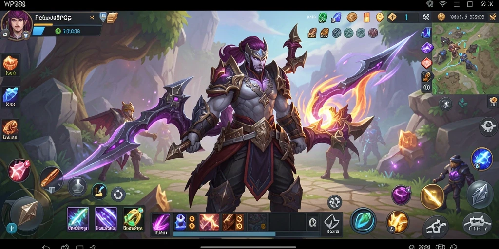 Tampilan menarik dari gameplay seru WP888 di dunia ARPG.