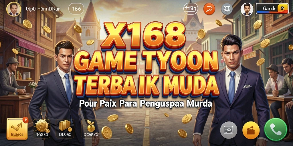 Tampilan gameplay X168 yang menarik dan penuh strategi Tycoon.