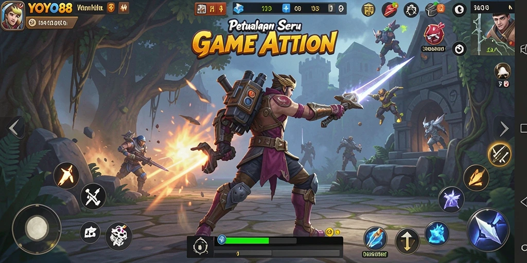 Tampilan gameplay YOYO88 yang memikat dan penuh aksi.